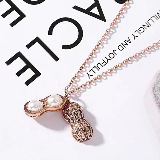 Peanut Pendant Necklace