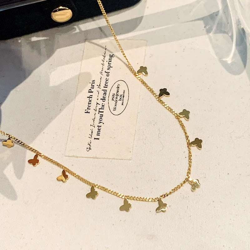 Accessories - Multiple Small Butterfly Necklaces For Women