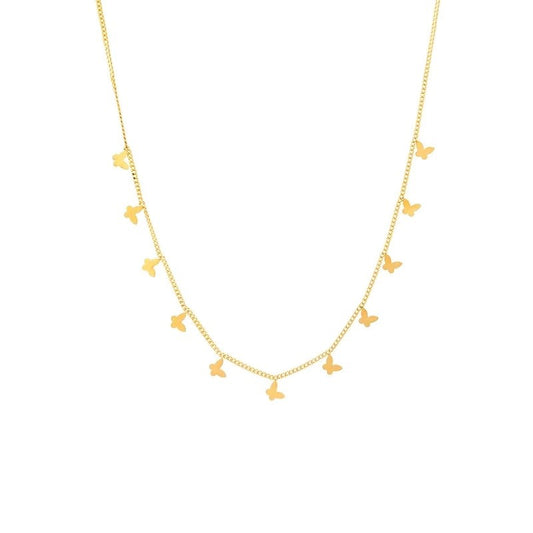 Accessories - Multiple Small Butterfly Necklaces For Women