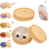 Giant Squishies Dumpling Bun Toy, Slow Rising Glitter Dumpling Stress