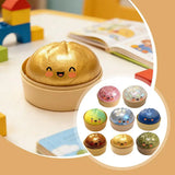 Simulation Dumpling Squeezable Toys Squishy Colorful Glitter Anti