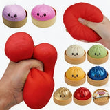 Giant Squishies Dumpling Bun Toy, Slow Rising Glitter Dumpling Stress