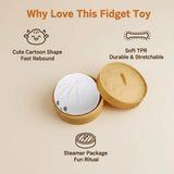 Colorful Dumpling Squishes Stress Balls Fidget Sensory Toys Simulation