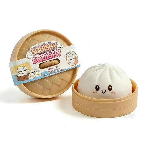 Giant Squishies Dumpling Bun Toy, Slow Rising Glitter Dumpling Stress