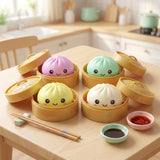 Giant Squishies Dumpling Bun Toy, Slow Rising Glitter Dumpling Stress