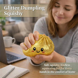 Glitter Dumpling Glitter Dumpling Squishy with Box Dumplings Sensory