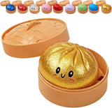 Glitter Dumpling Glitter Dumpling Squishy with Box Dumplings Sensory