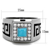 TK2053 - High polished (no plating) Stainless Steel Ring with
