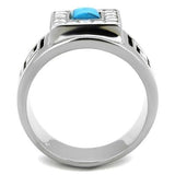 TK2053 - High polished (no plating) Stainless Steel Ring with