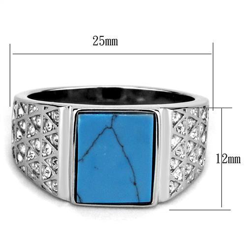 TK3004 - High polished (no plating) Stainless Steel Ring with