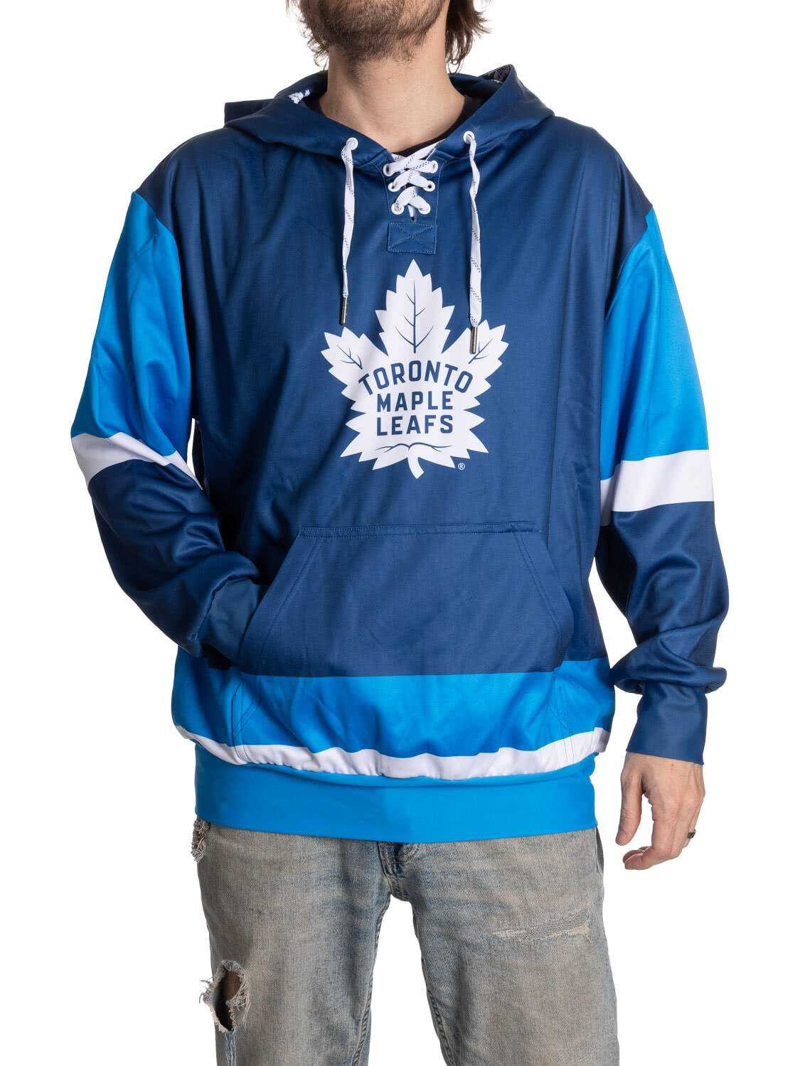 Toronto Maple Leafs Hockey Lace Hoodie