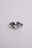 Turquoise Marquise Cut Silver Ring🩵