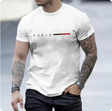 3d Printed Top Slim Fit Men