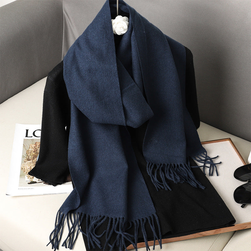 Solid Color Maillard Scarf