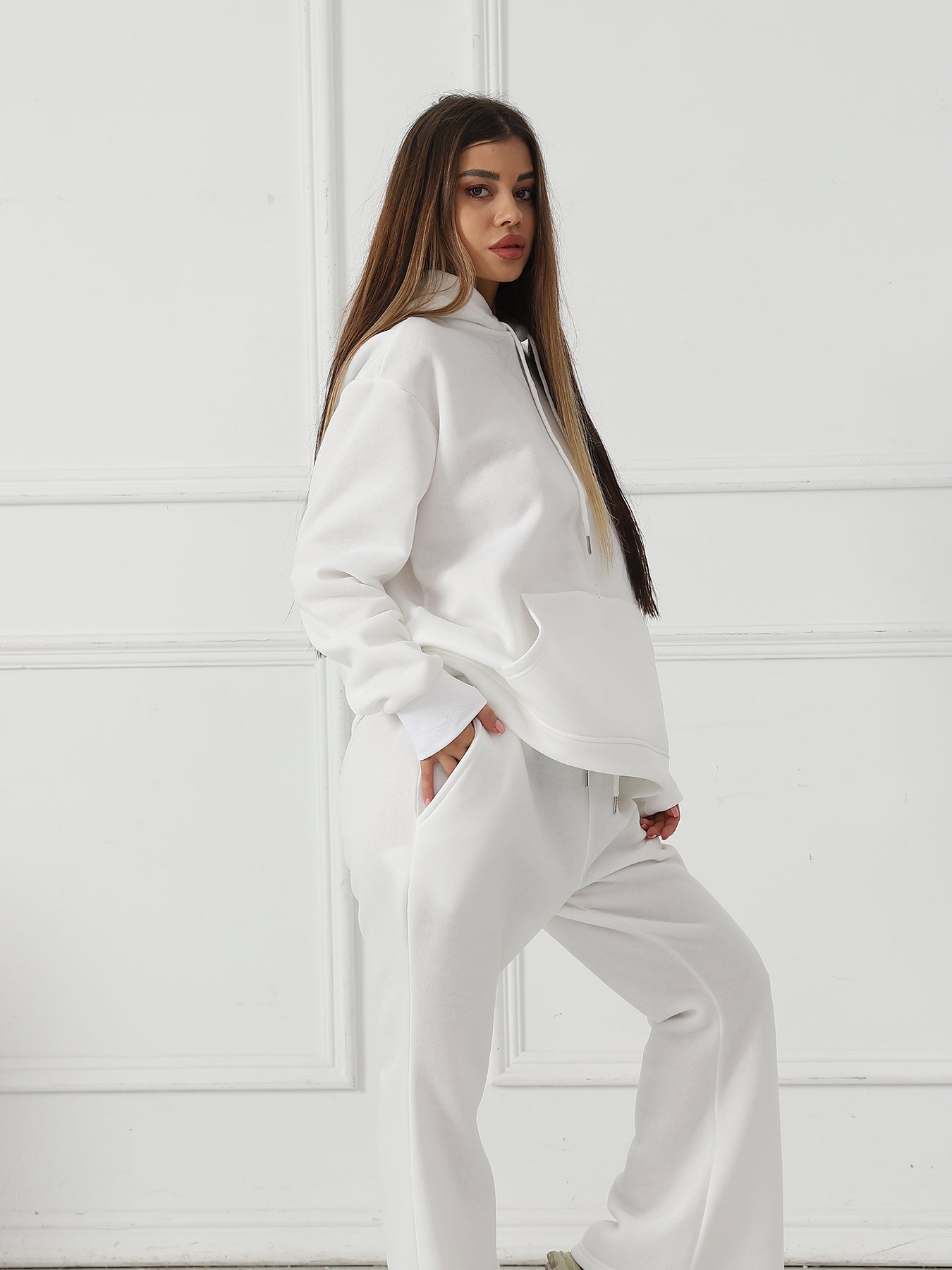 Women's Long Sleeved Sweatshirt Set