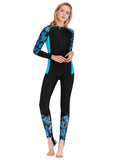 Women's New One-piece Swimsuit Diving Suit Long Sleeve Sun Protection