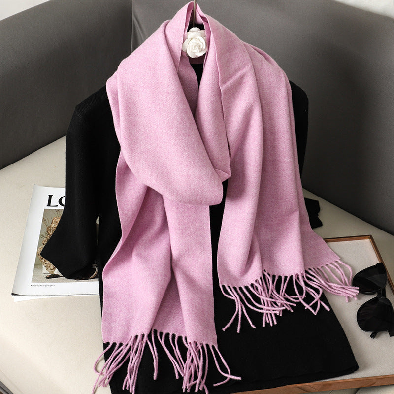 Solid Color Maillard Scarf