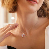 S925 Silver Double Love Necklace