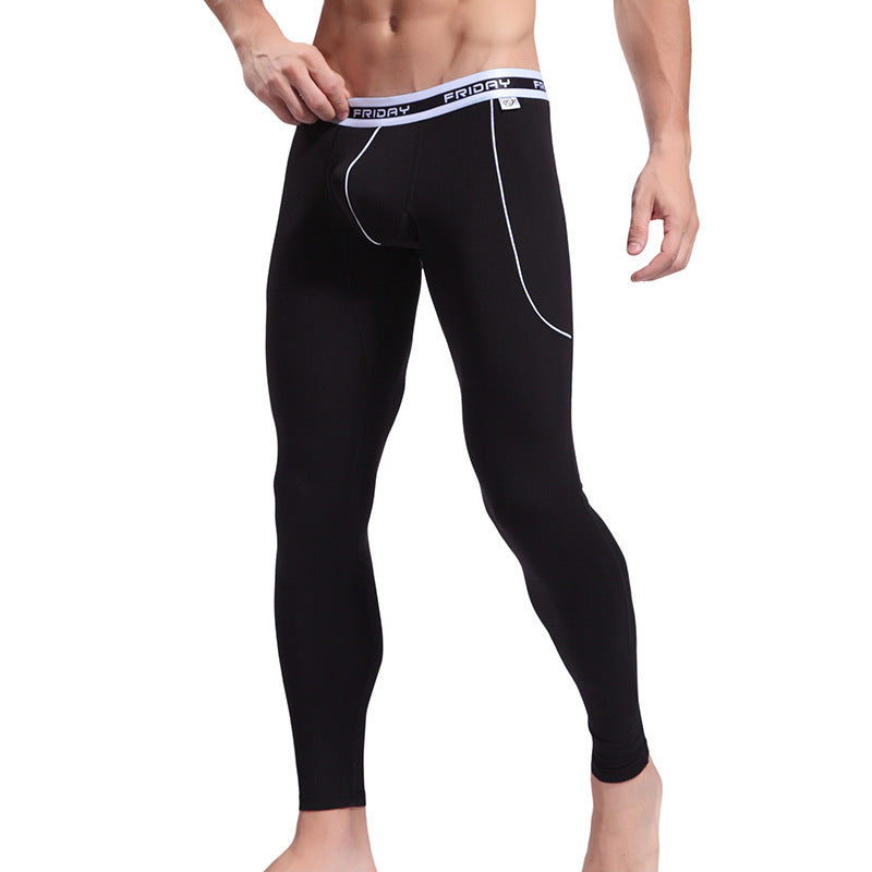 Men's Thin Viscose Soft Fabric Slim-fit Stretch Long Johns