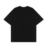 Dropped Shoulder Loose Girls Cross Print T-Shirt
