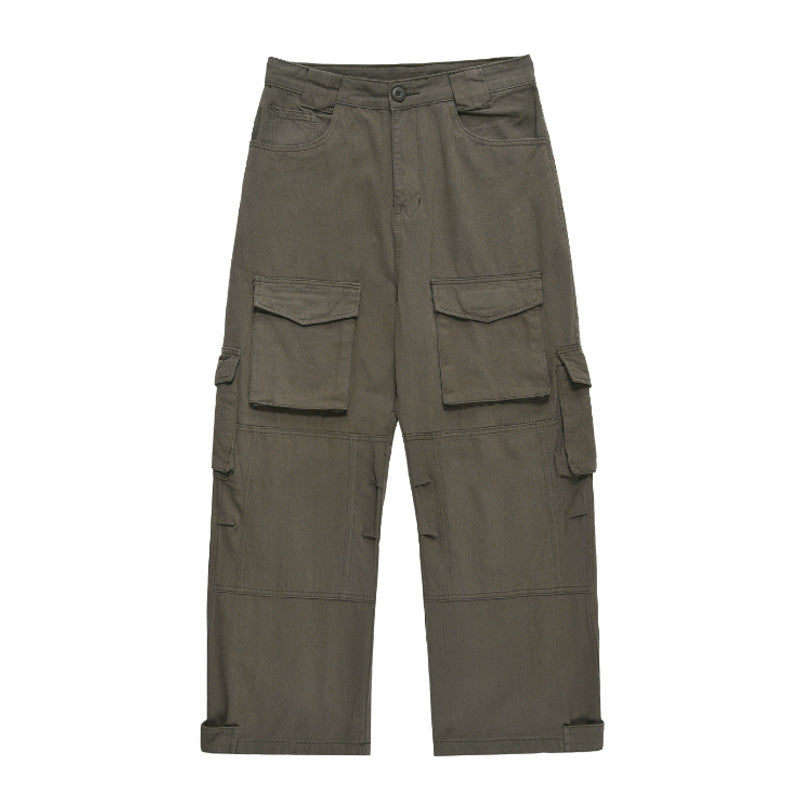 Fashion American Multi-pocket Cargo Pants Men
