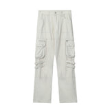 Multi-pocket Design Personality Jeans Men