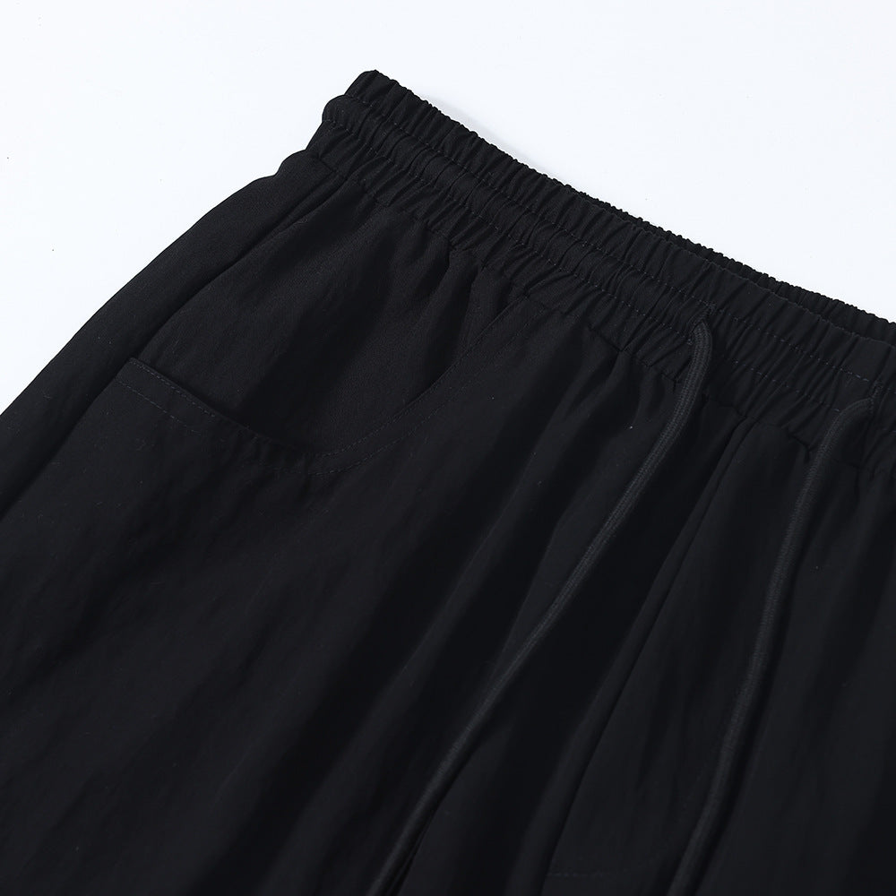 Solid Color Multi-pocket Cargo Pants Men