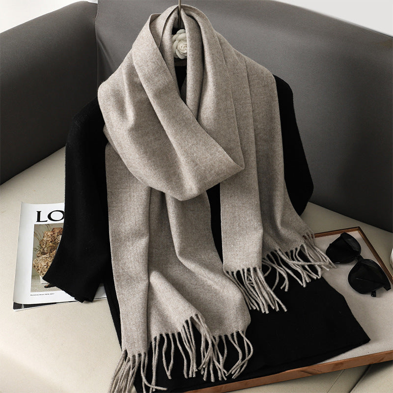 Solid Color Maillard Scarf