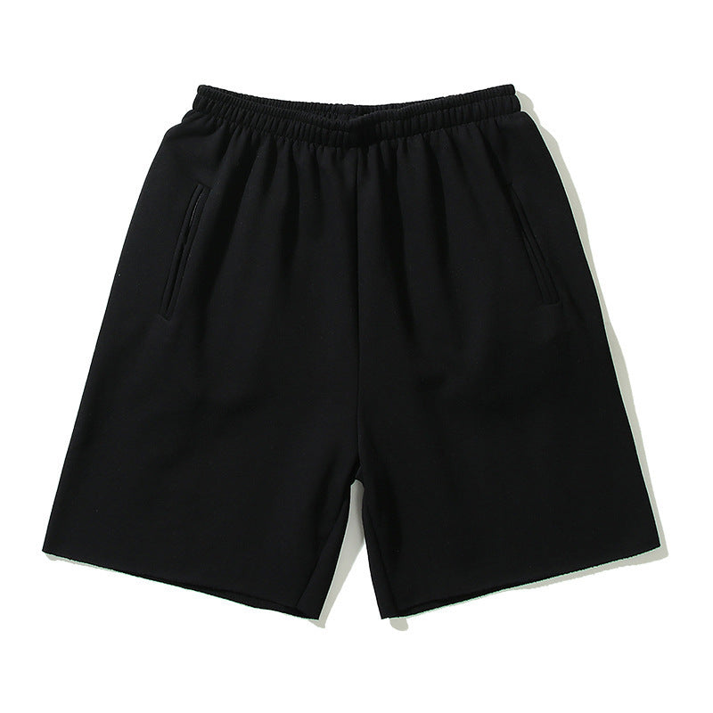 Washed Vintage High Street Loose Shorts For Men And Women
