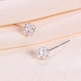 Fashion Snowflake Crystal Ear Bone Stud