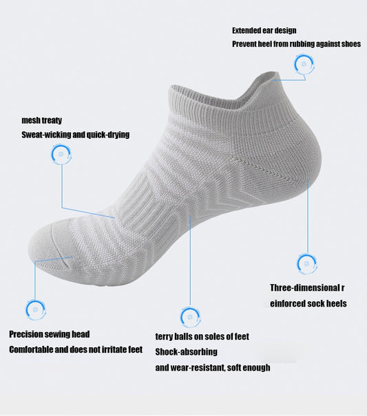 3 Pairs Men Athletic Running Socks