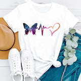 Women's Clothing-Fashion Personality Casual Top Women Print