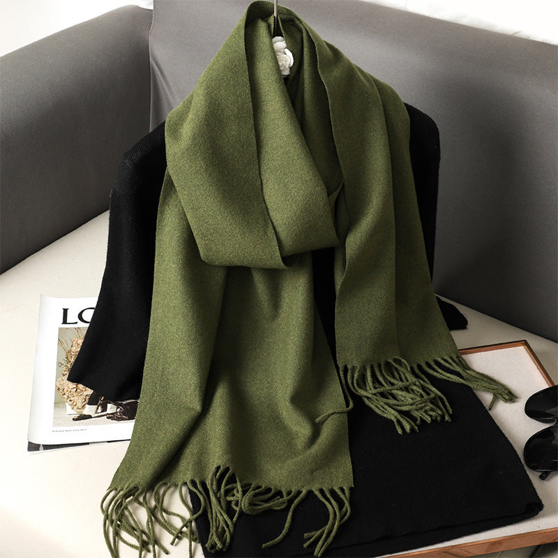 Solid Color Maillard Scarf