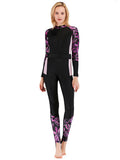 Women's New One-piece Swimsuit Diving Suit Long Sleeve Sun Protection