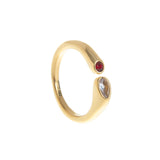 Stainless Steel December Birthstone Ring