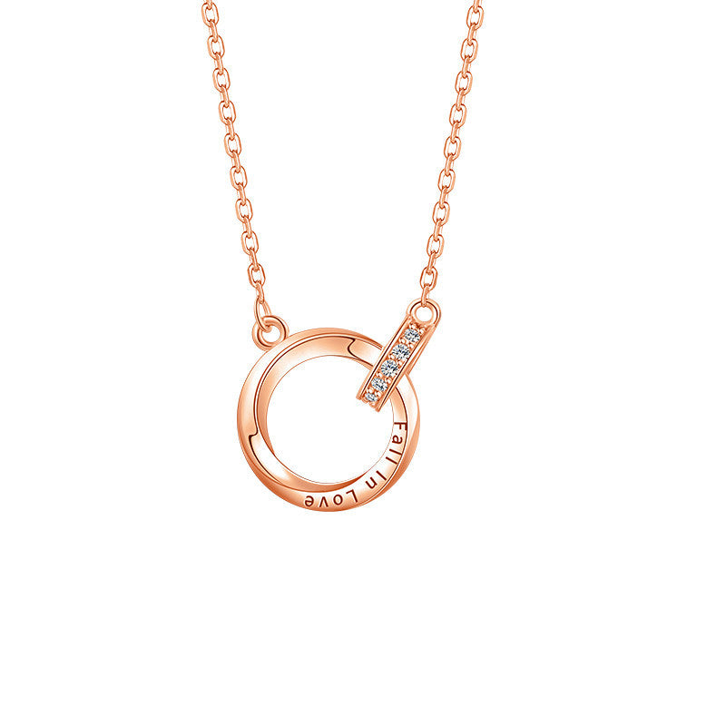 999 Sterling Silver Mobius Ring Necklace