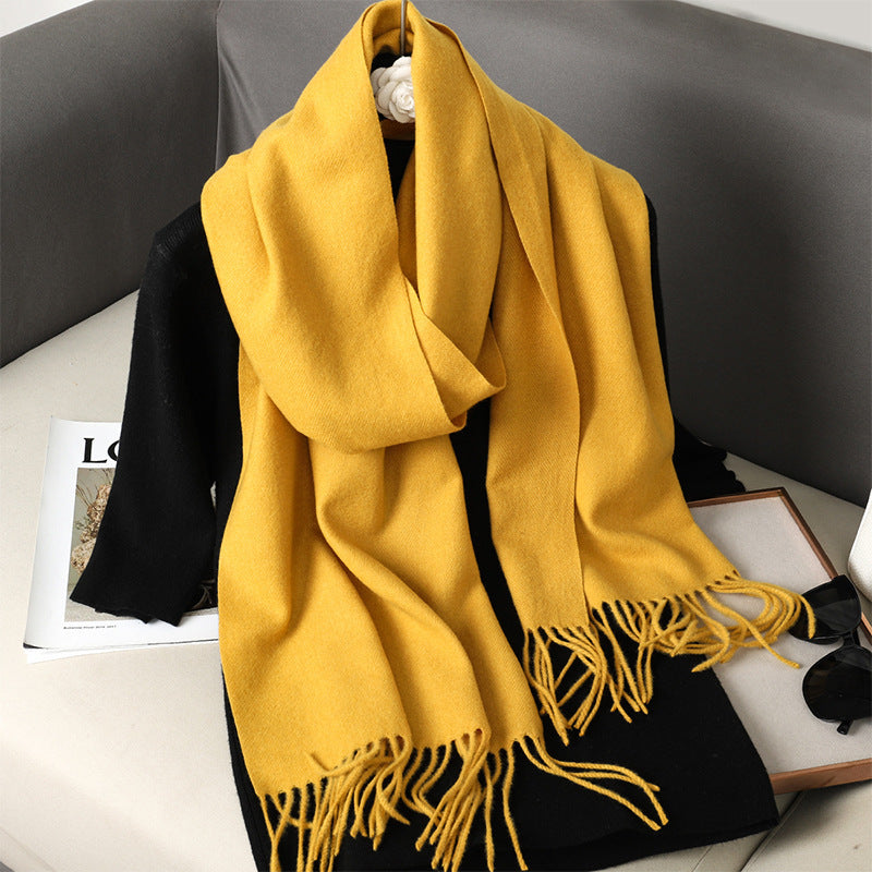 Solid Color Maillard Scarf