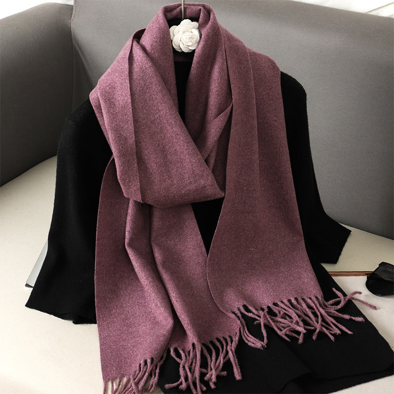 Solid Color Maillard Scarf