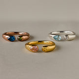 Stainless Steel December Birthstone Ring