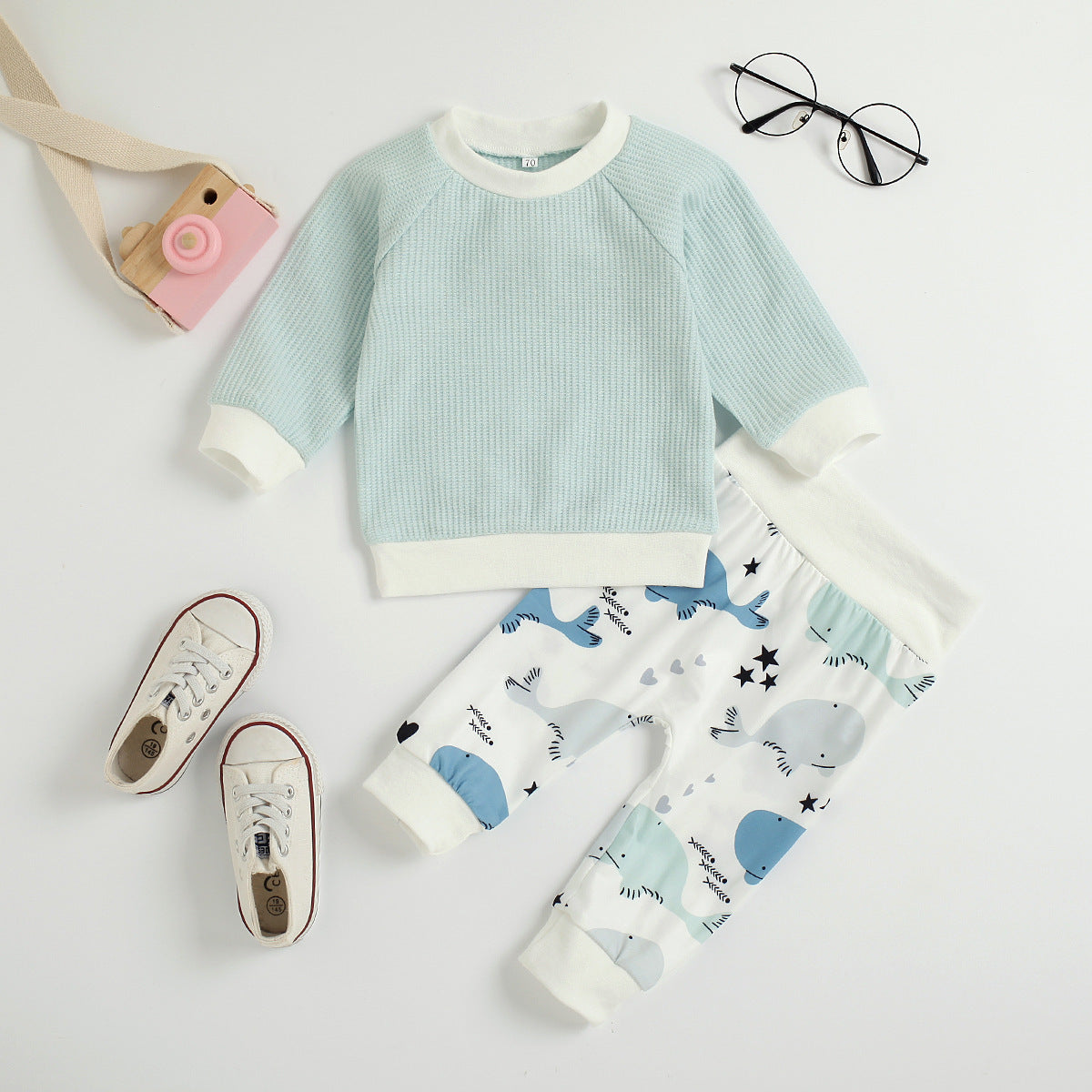 Baby Girls Long-sleeve Suit Two-piece Set
