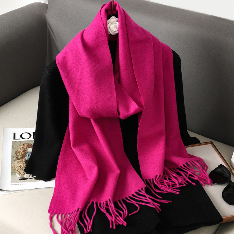 Solid Color Maillard Scarf