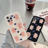 Cute Bear Pattern Printed Phone Case - MyStylz
