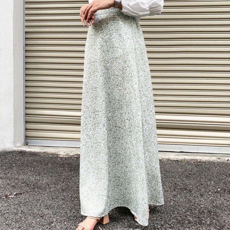 Fashionable All-match Skirt Floral Dress Women