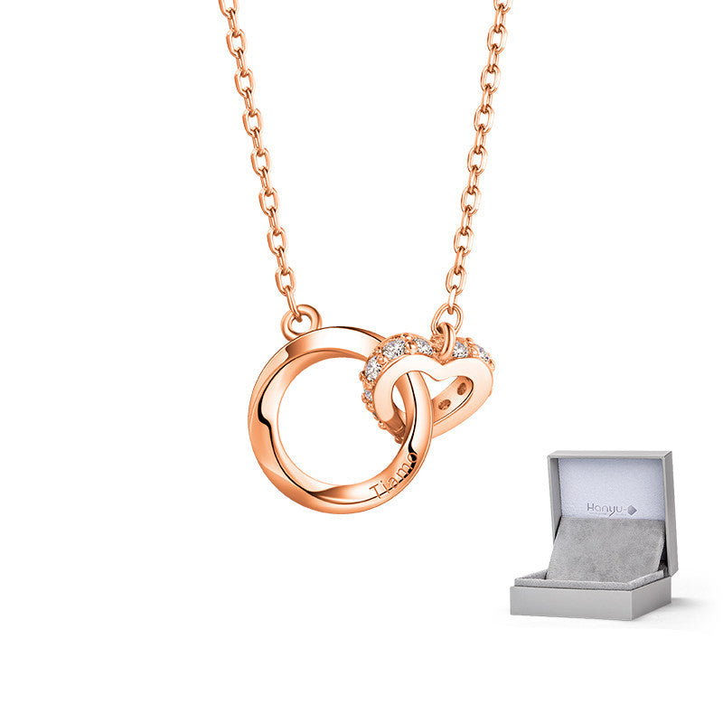 999 Sterling Silver Mobius Ring Necklace