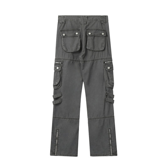 Multi-pocket Design Personality Jeans Men