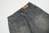 Fashion Personality Worn Jeans Men