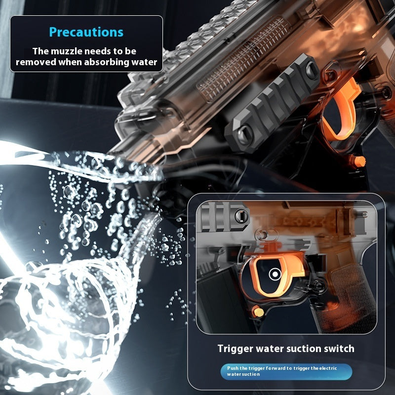 MK3 Fire And Dancing Water Gun Toy Large Capacity Cool Flashing Light