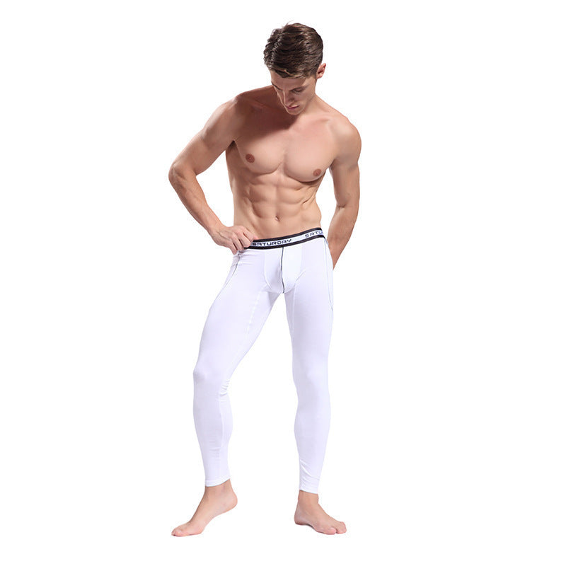Men's Thin Viscose Soft Fabric Slim-fit Stretch Long Johns