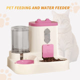 Fully Automatic 2in1 Cat Food Dispenser - Integrated Water And Food Feeding System - Cute Water Dispenser Cat Accessories