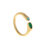 Stainless Steel December Birthstone Ring